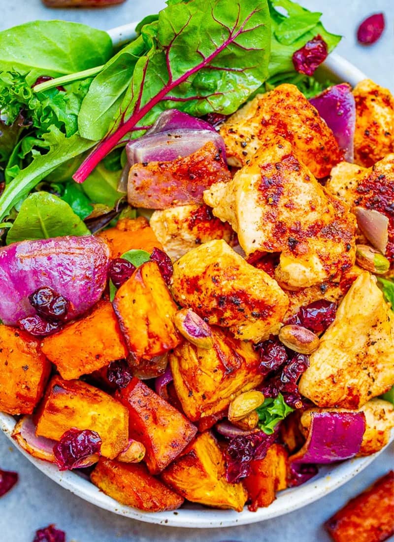 Roasted Chicken and Sweet Potato Salad