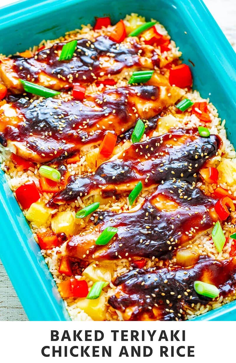 Baked Teriyaki Chicken and Rice