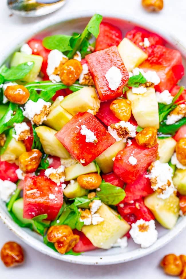 Balsamic Watermelon and Cucumber Salad