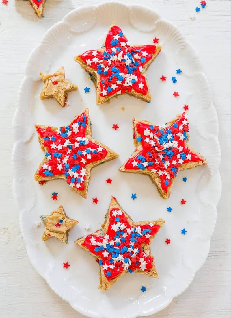 Red, White, and Blue Cookies
