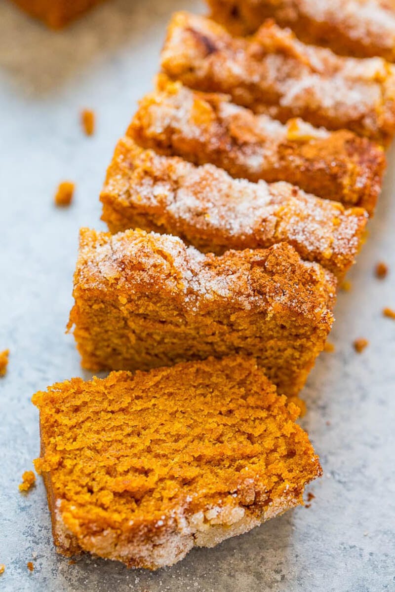 Cinnamon Sugar Pumpkin Bread