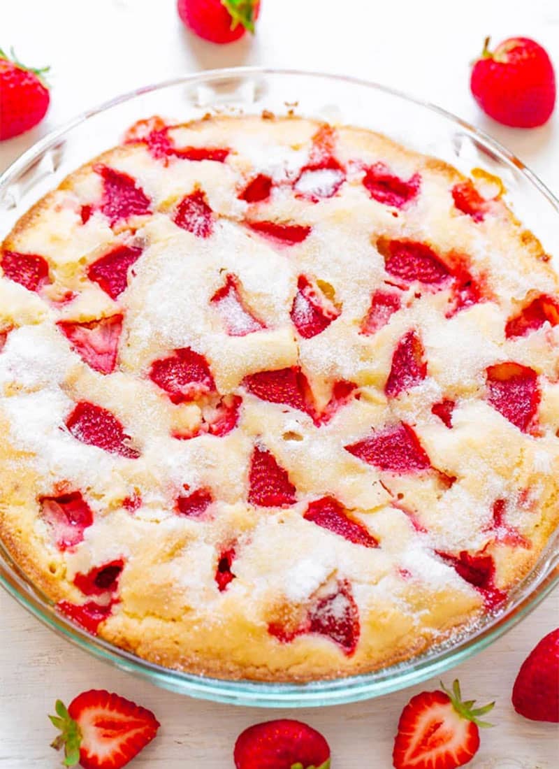 Crustless Fresh Strawberry Pie