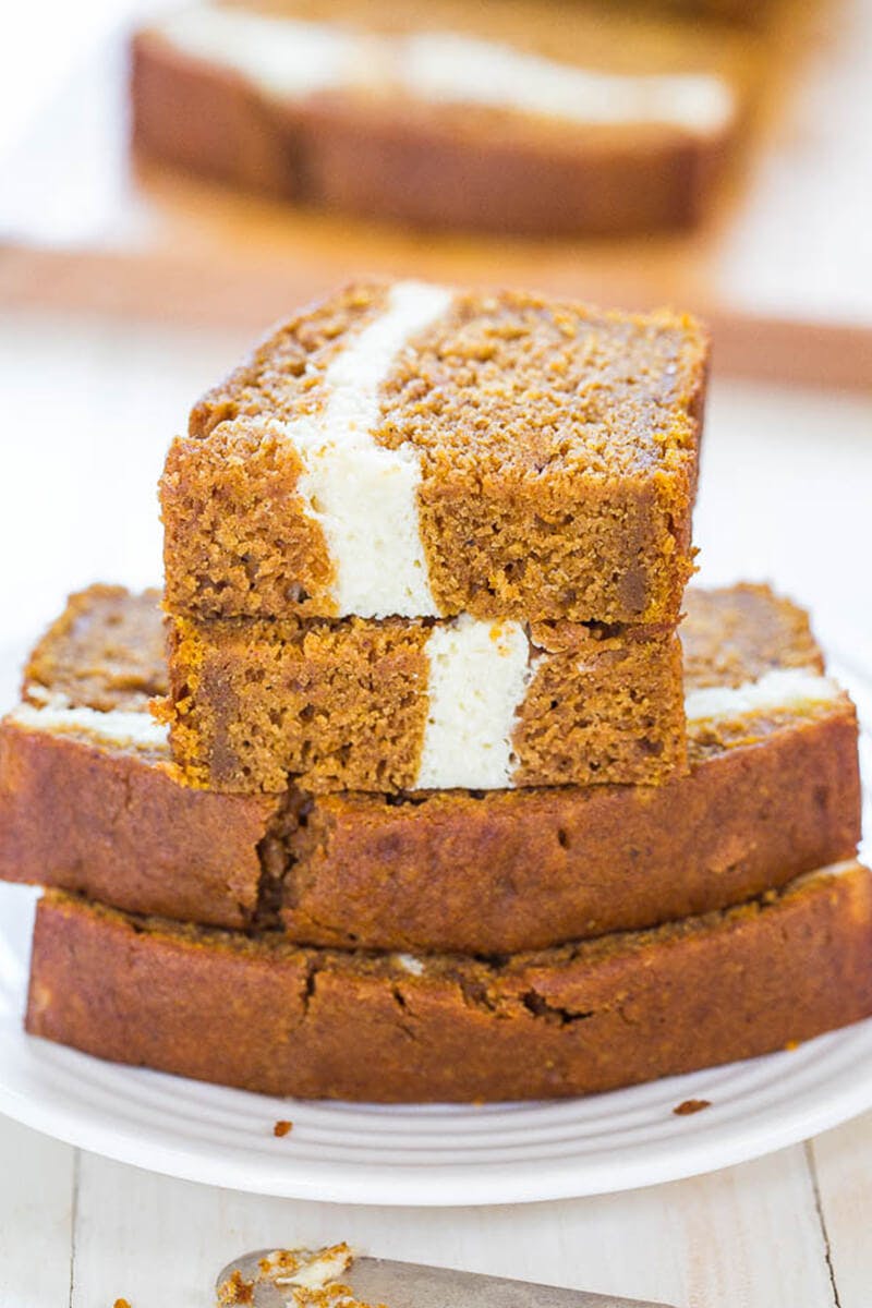 Cream Cheese-Filled Pumpkin Bread