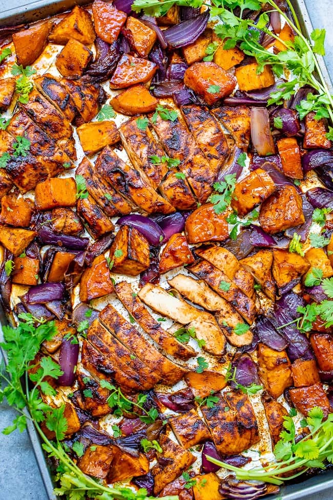 Chili Brown Sugar Chicken and Sweet Potatoes