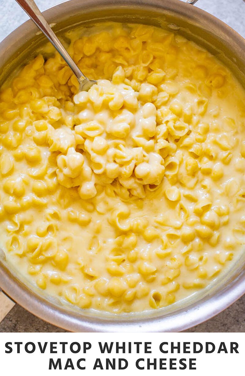 20-Minute Stovetop White Cheddar Mac and Cheese