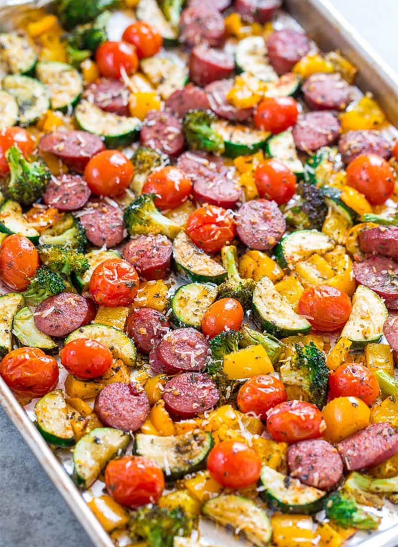 Sheet Pan Sausage and Veggies