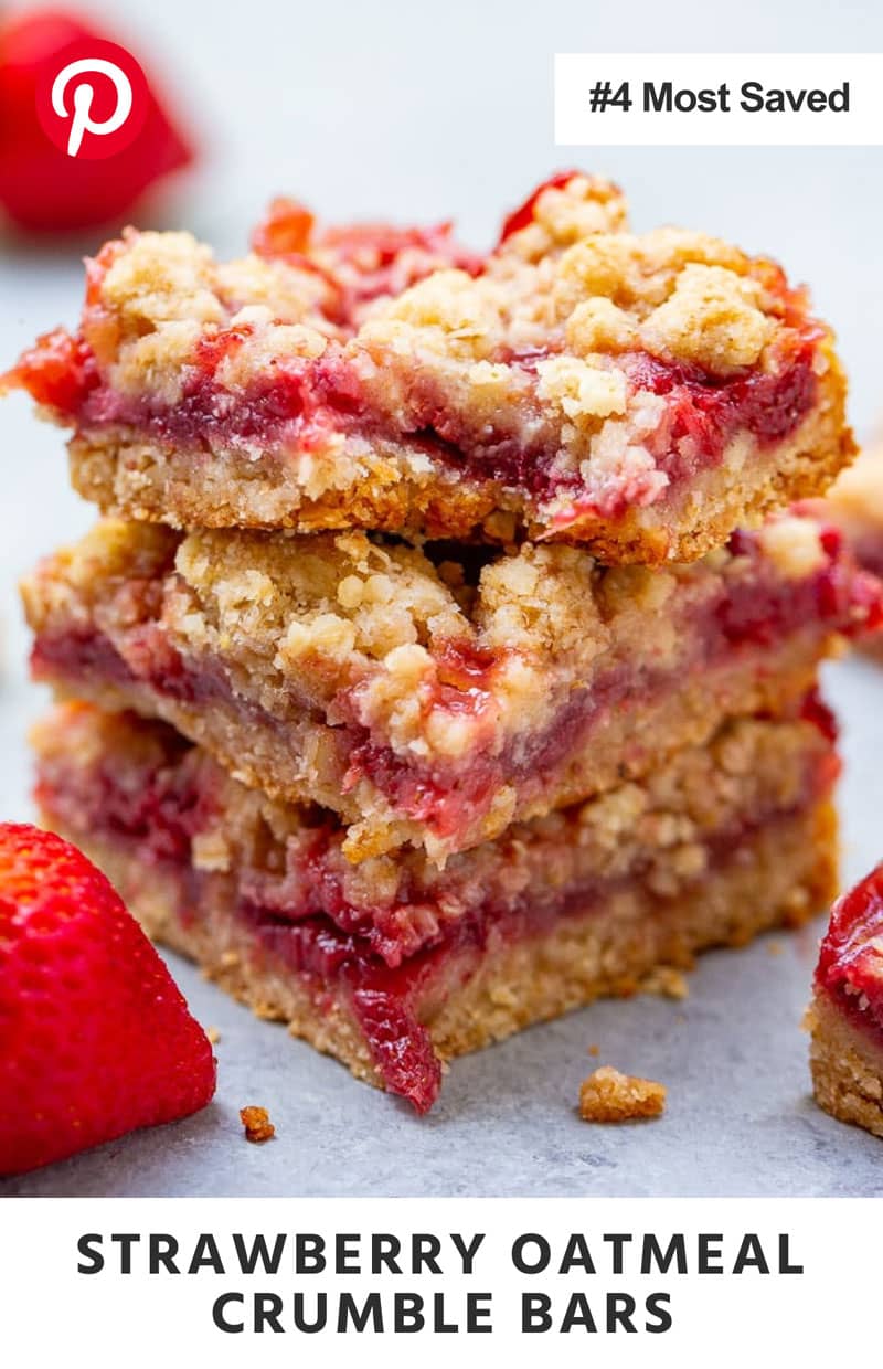 Strawberry Oatmeal Crumble Bars