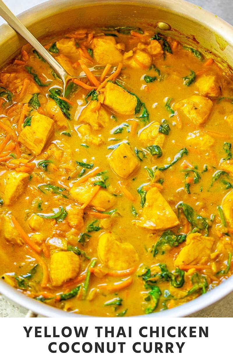 Yellow Thai Chicken Coconut Curry