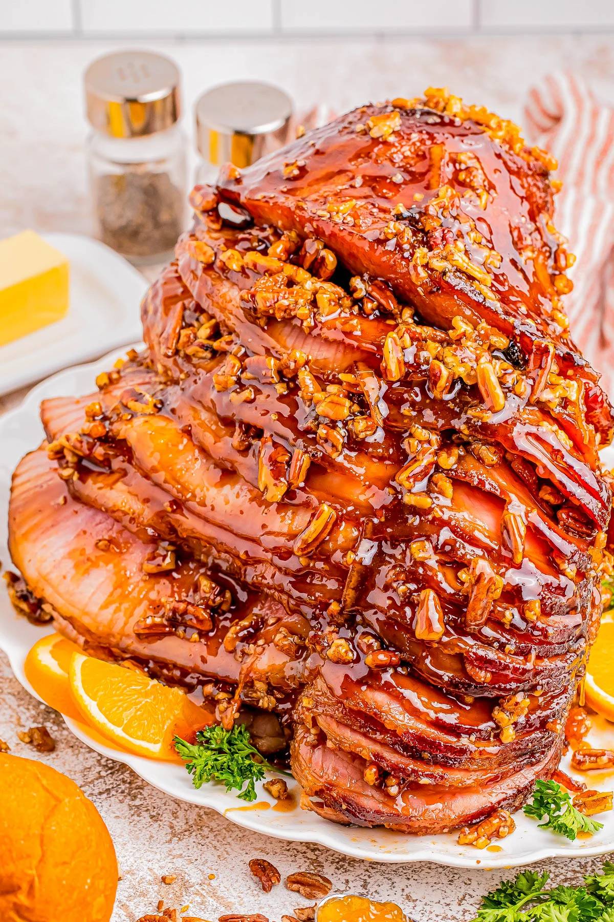 Glazed Maple Pecan Ham