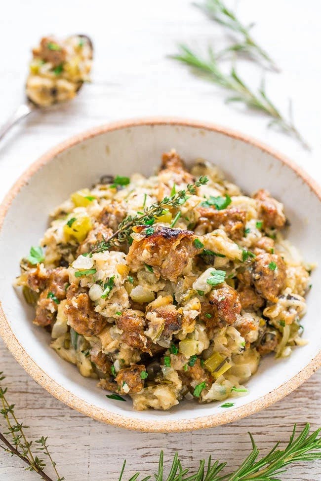 Slow Cooker Sausage Stuffing