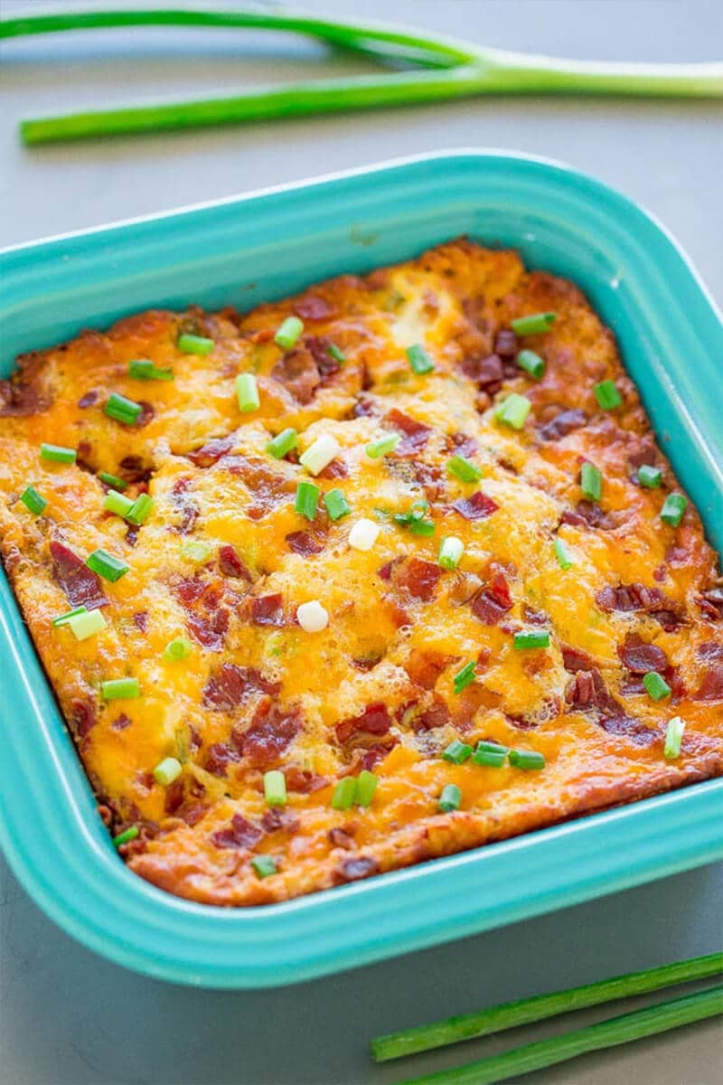 Bacon Cheddar Egg Casserole