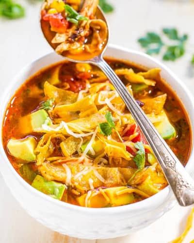 Homemade Chicken Tortilla Soup