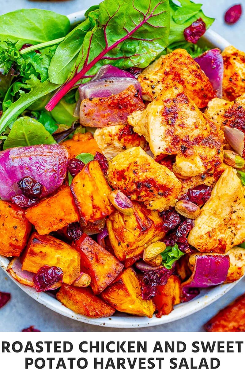 Roasted Chicken and Sweet Potato Harvest Salad