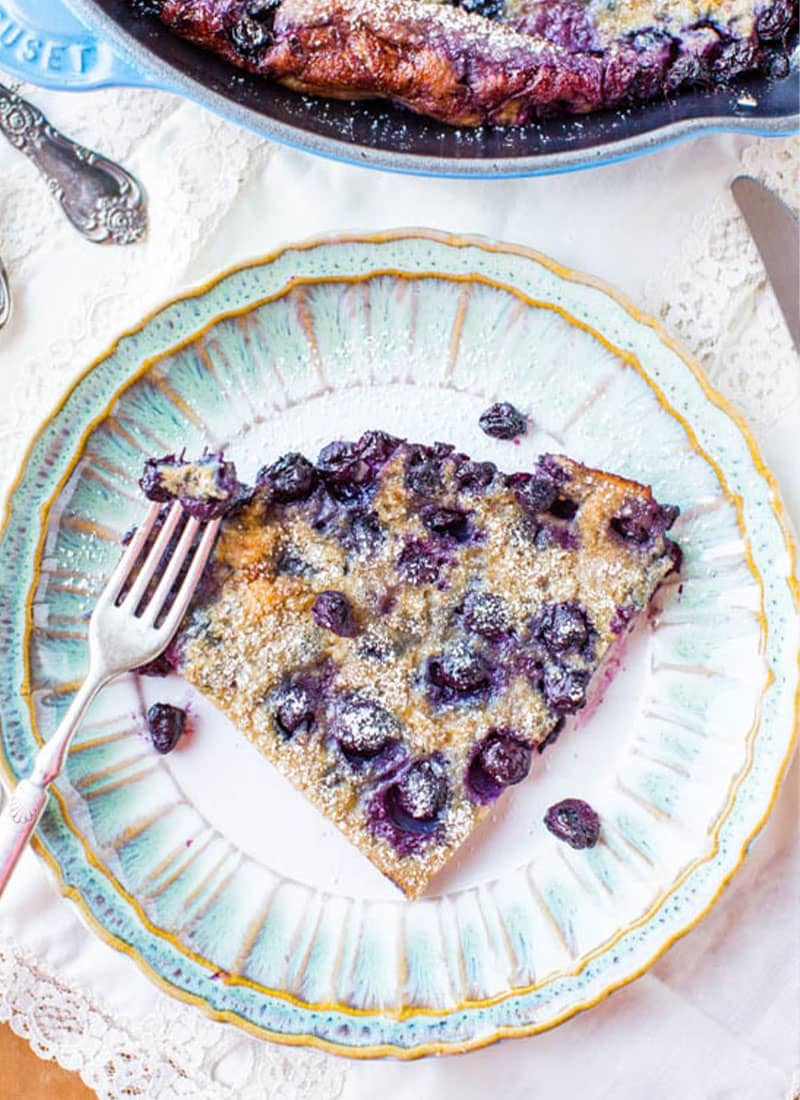 Blueberry Dutch Baby Pancake