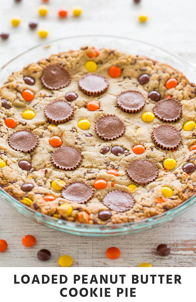 Loaded Peanut Butter Cookie Pie