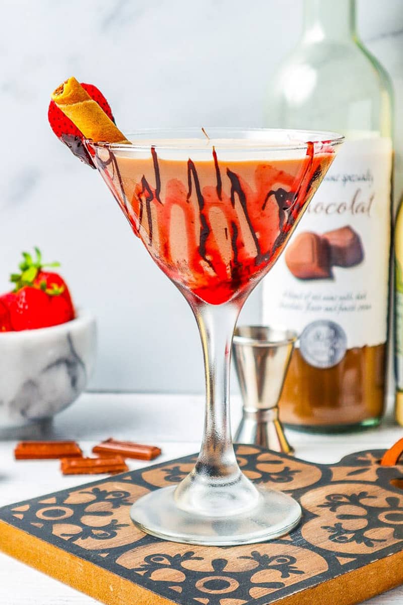 Chocolate Covered Strawberry Martini