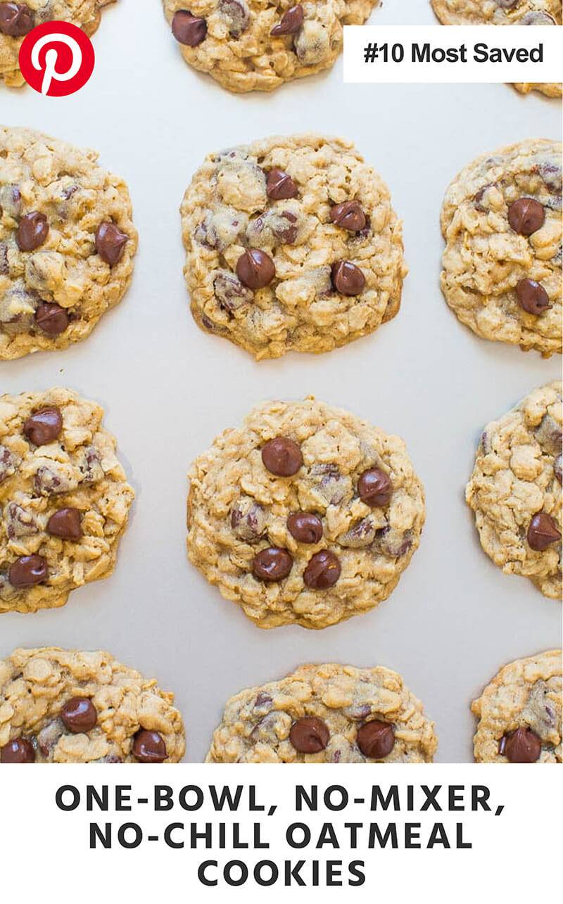 One-Bowl, No-Mixer, No-Chill Oatmeal Cookies