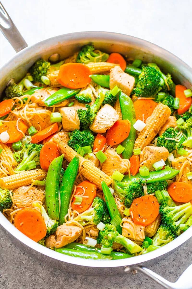 Chicken Stir Fry with Noodles