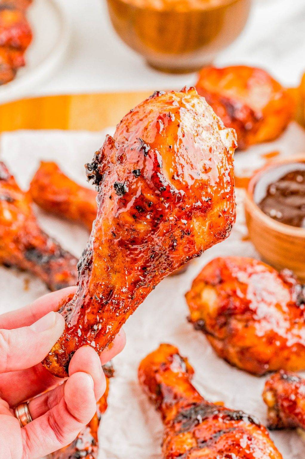 Grilled BBQ Chicken Drumsticks