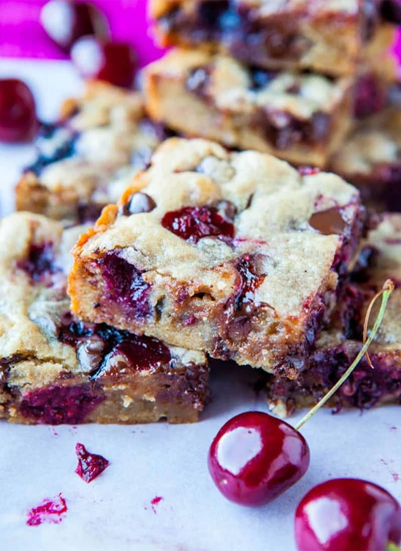 Chocolate Chip Cherry Bars