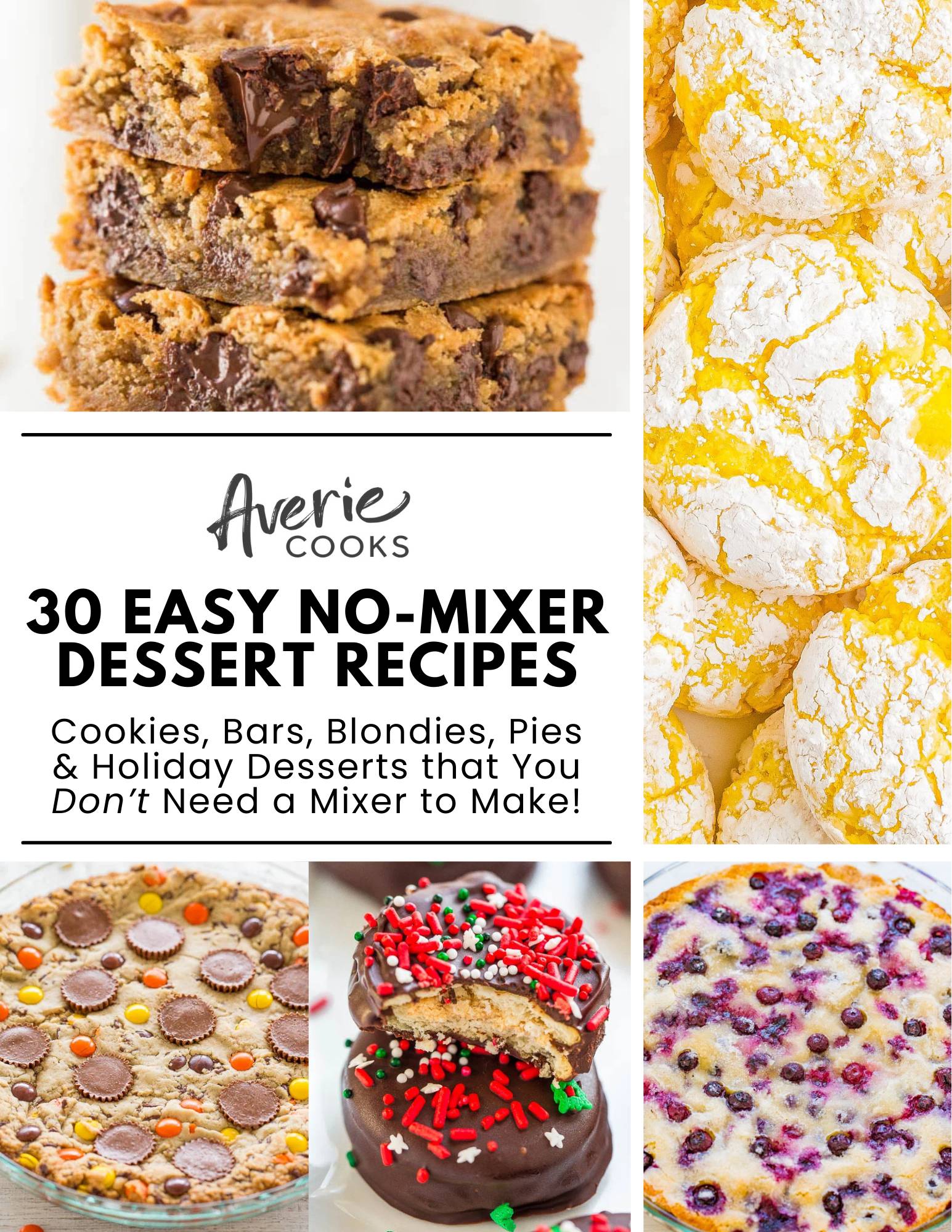 30 Easy No-Mixer Dessert Recipes