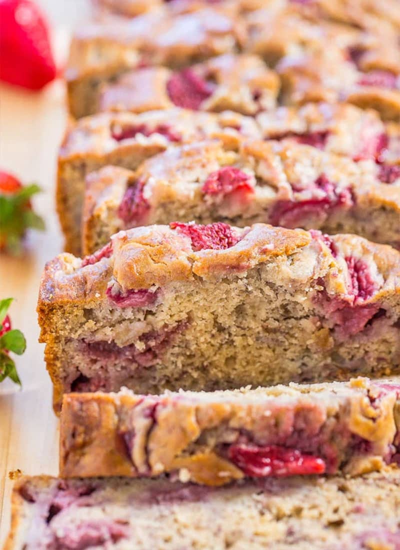 The Best Strawberry Banana Bread