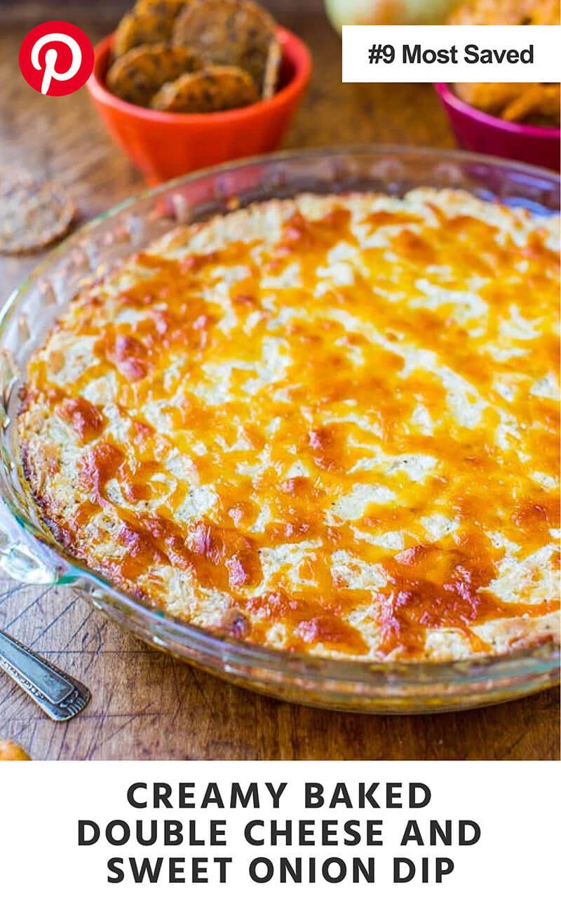 Creamy Baked Double Cheese and Sweet Onion Dip