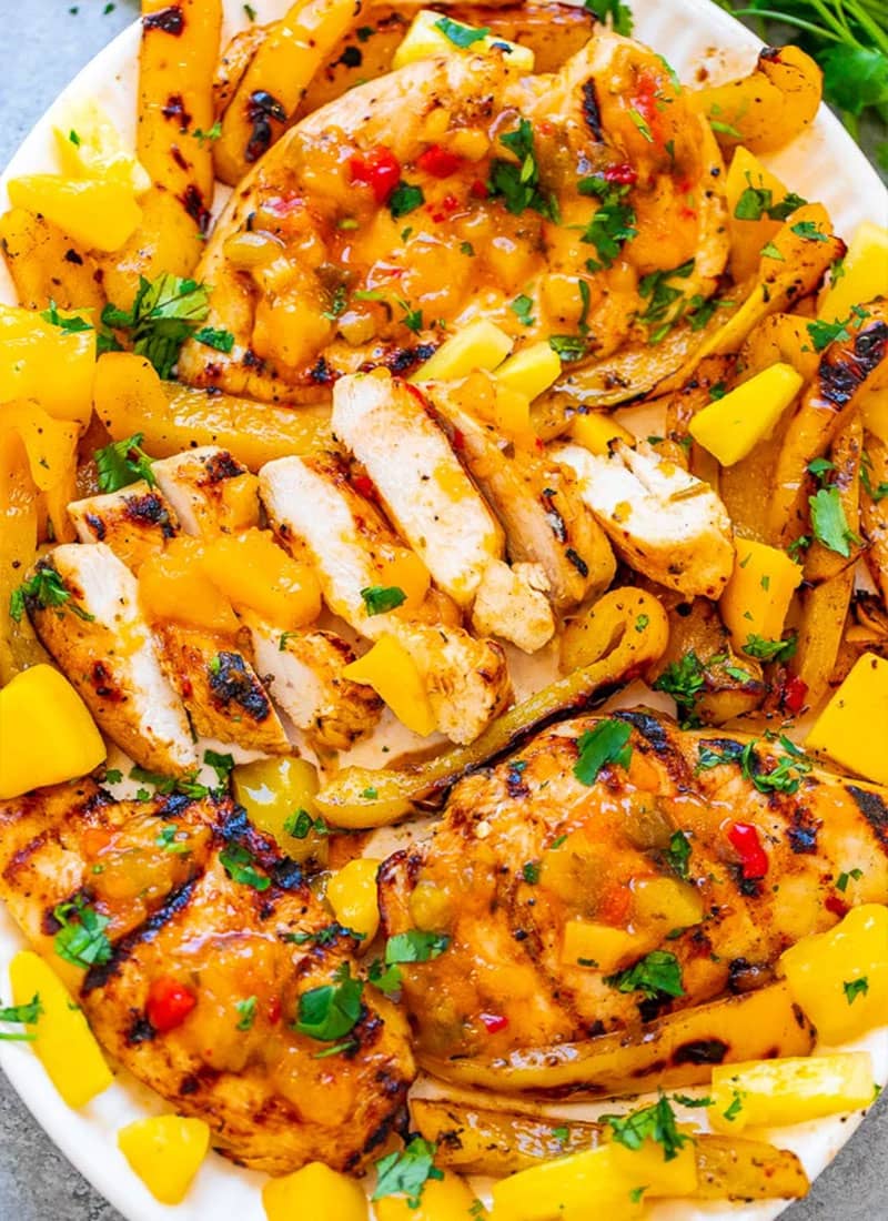 Grilled Mango Pineapple Chicken