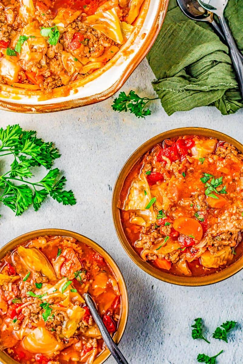 Slow Cooker Cabbage Roll Soup