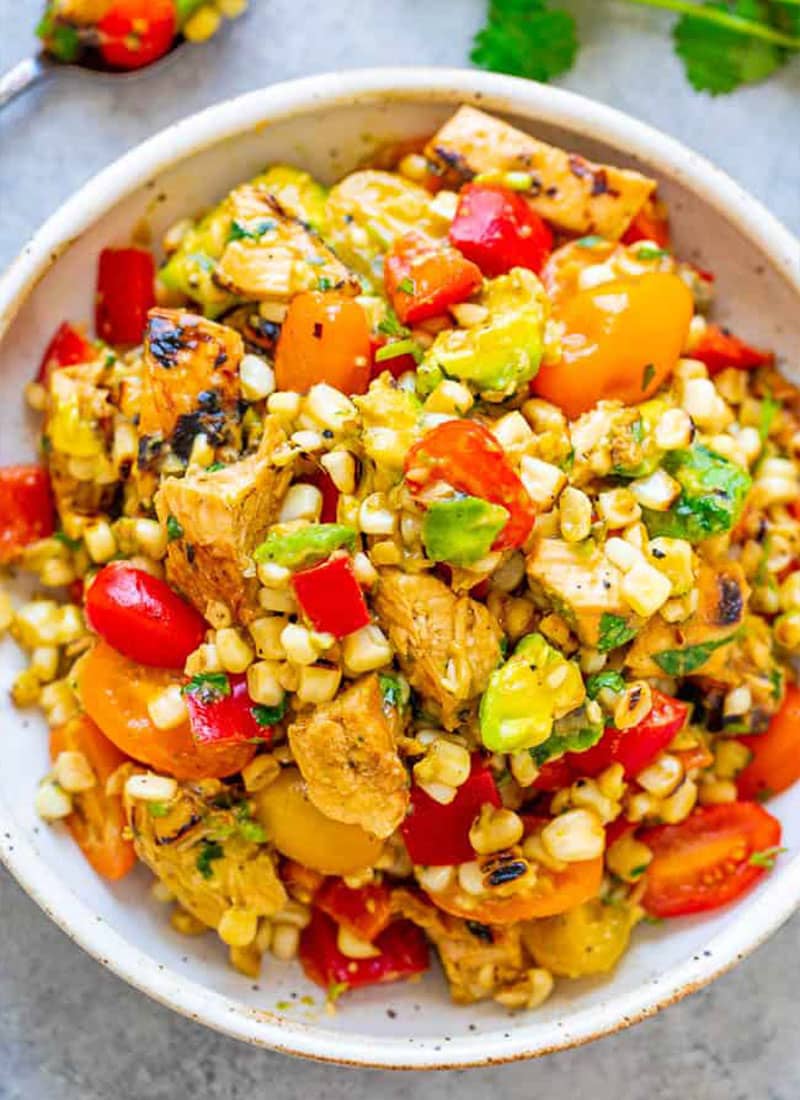 Grilled Chicken and Corn Salad