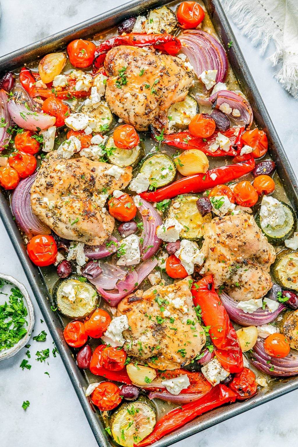 Greek Sheet Pan Chicken