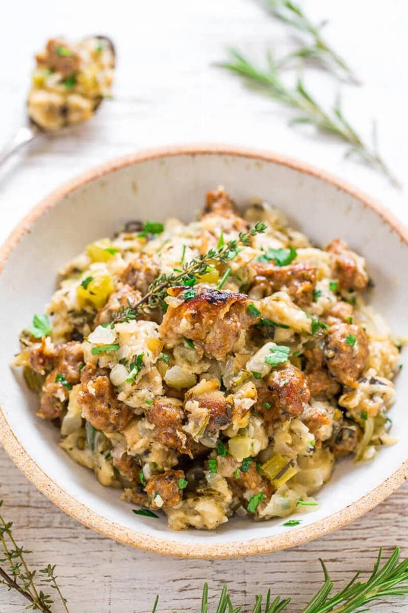 Slow Cooker Sausage Stuffing