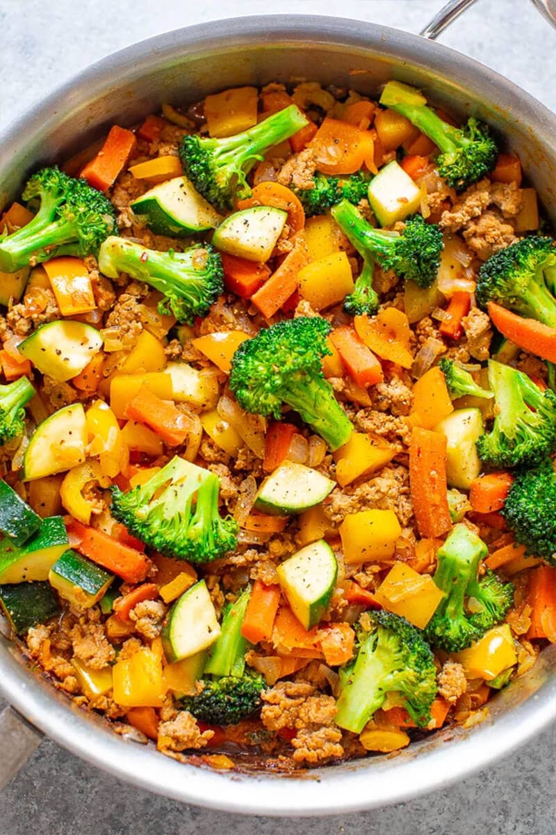 Healthy Turkey and Vegetable Stir Fry