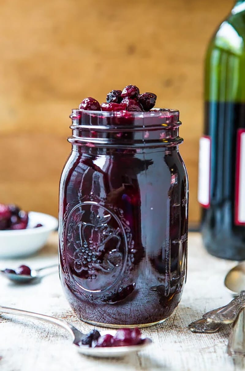 Cabernet Cranberry and Blueberry Sauce