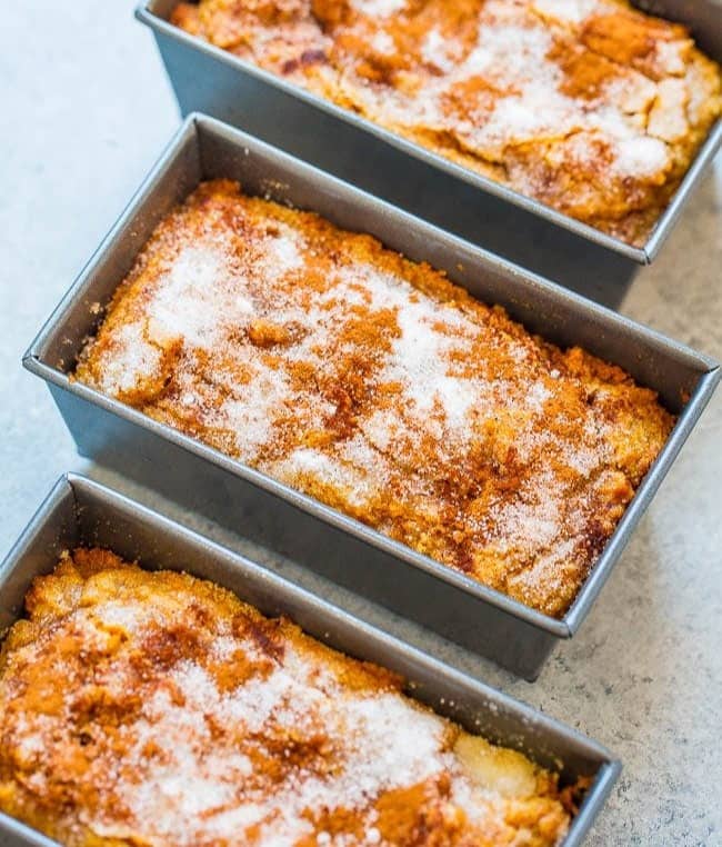 Cinnamon Sugar Pumpkin Bread