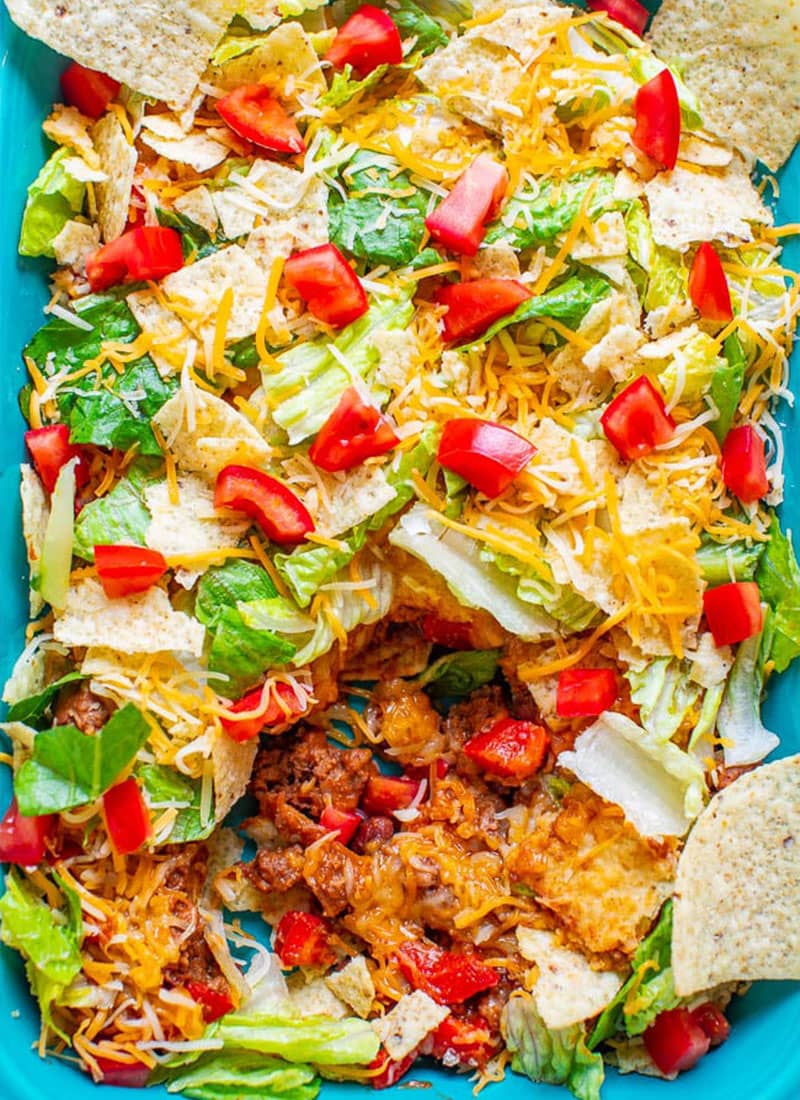 Layered Beef Taco Salad