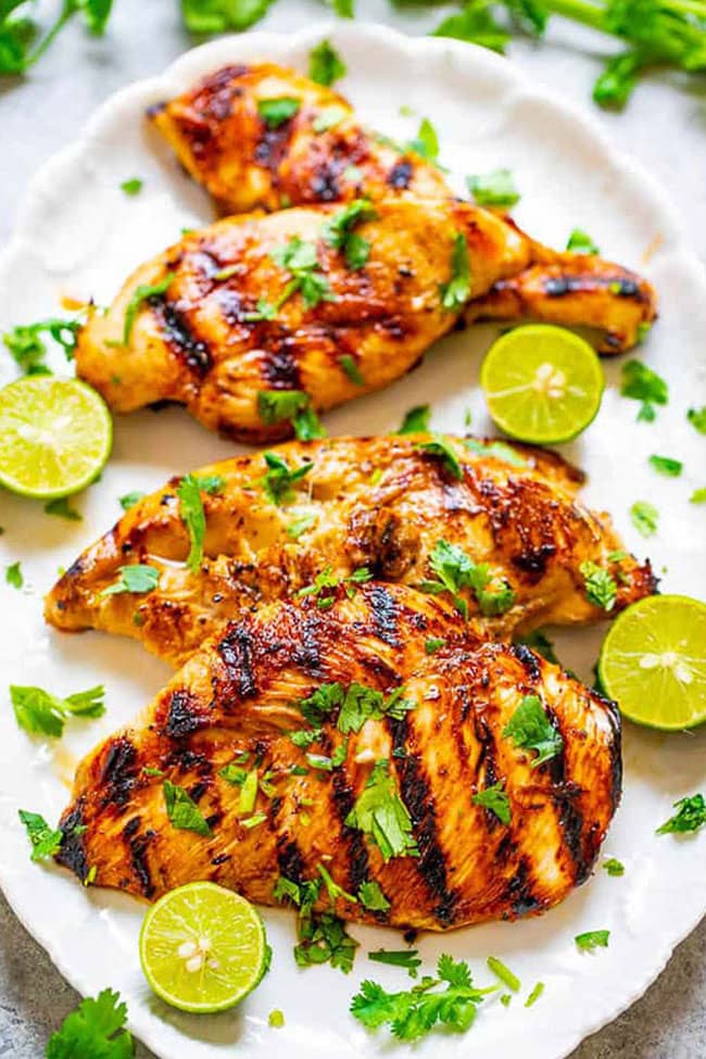 Grilled Lime Cilantro Chicken