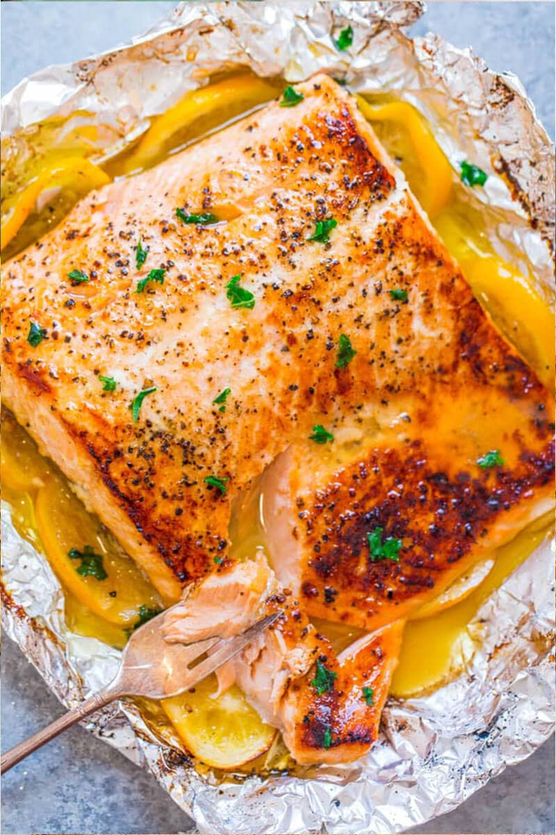 Sheet Pan Lemon Garlic Butter Salmon