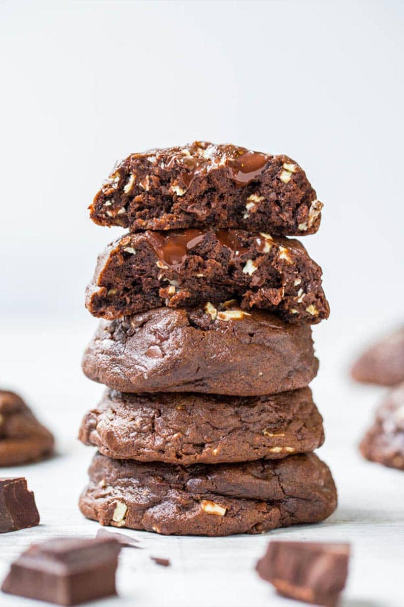 Andes Mint Chip Soft Fudgy Chocolate Cookies