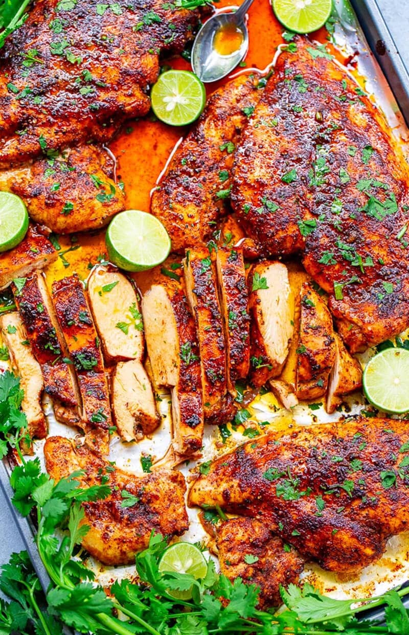 20-Minute Baked Lime Cilantro Chicken Breasts