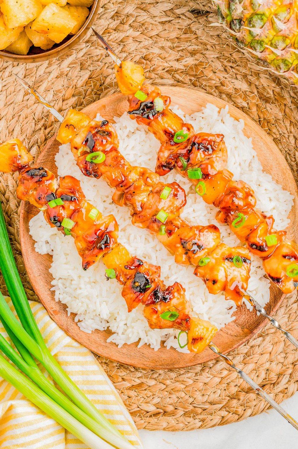 Hawaiian Chicken Kabobs