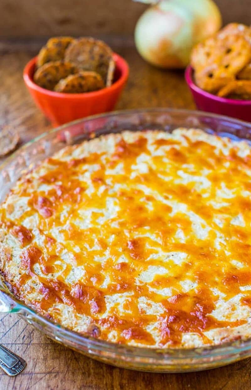 Creamy Baked Double Cheese and Sweet Onion Dip