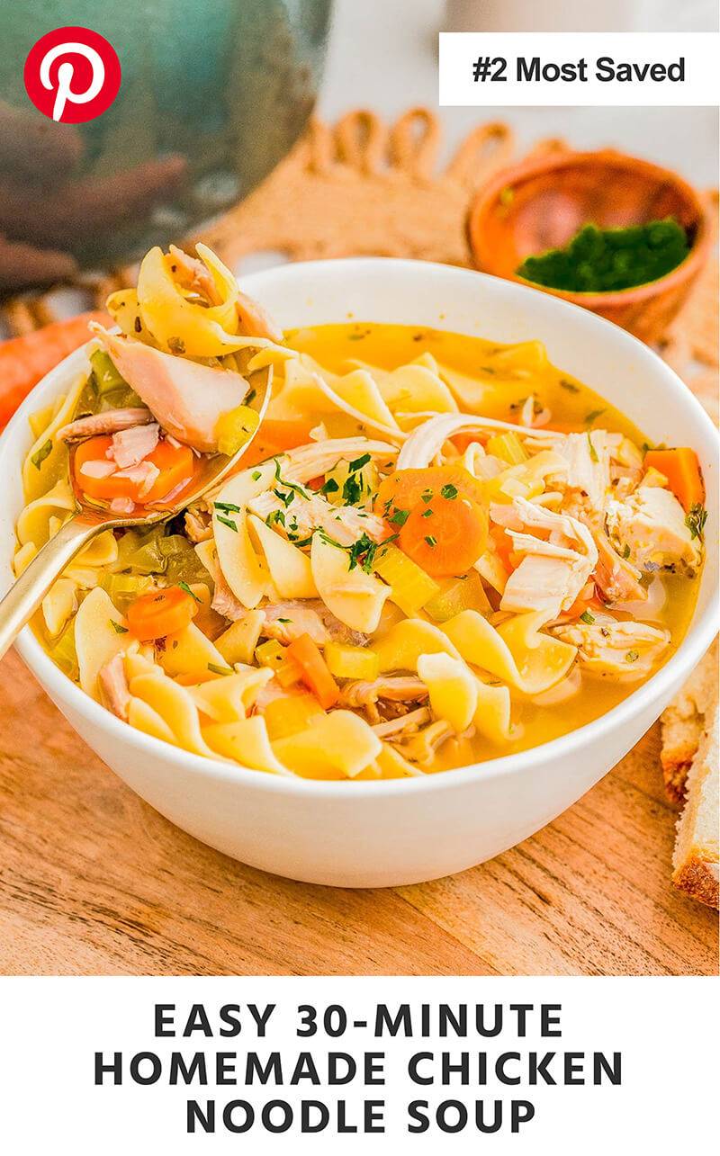 Easy 30-Minute Homemade Chicken Noodle Soup