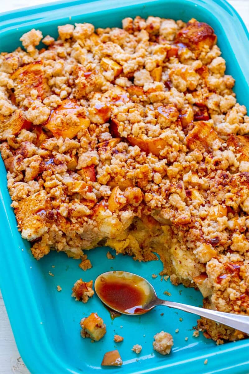 Caramel Apple French Toast Casserole