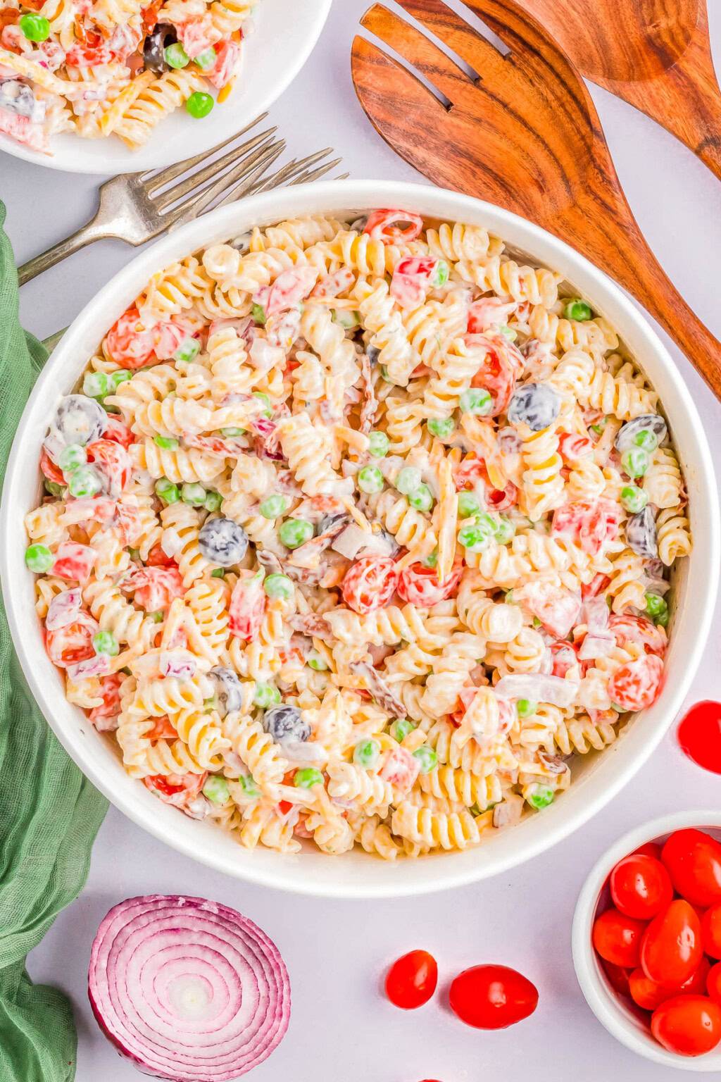 Creamy Bacon Ranch Pasta Salad