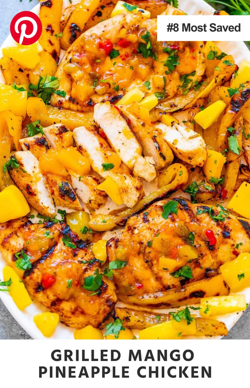 Grilled Mango Pineapple Chicken