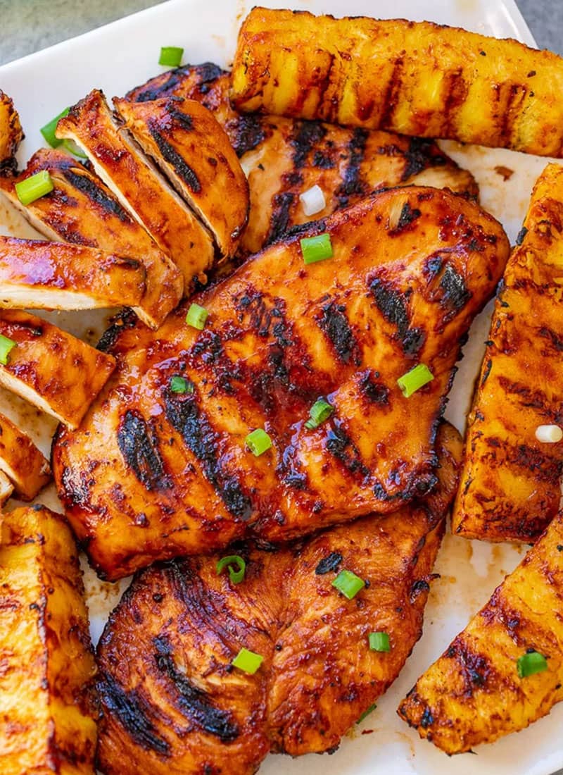 Grilled Aloha Chicken and Pineapple