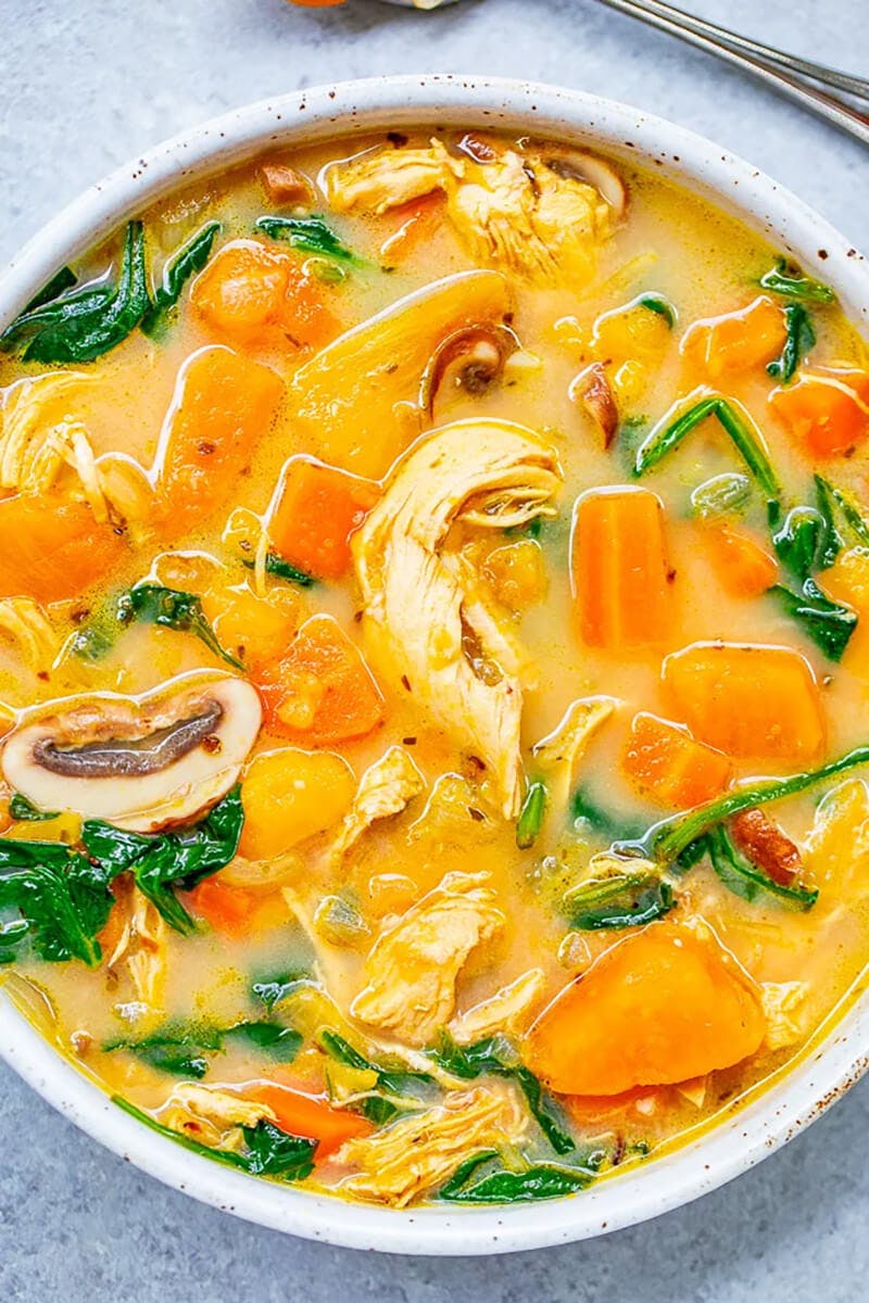 Creamy Sweet Potato Chicken Soup