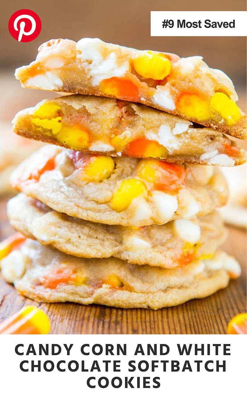 Candy Corn and White Chocolate Softbatch Cookies