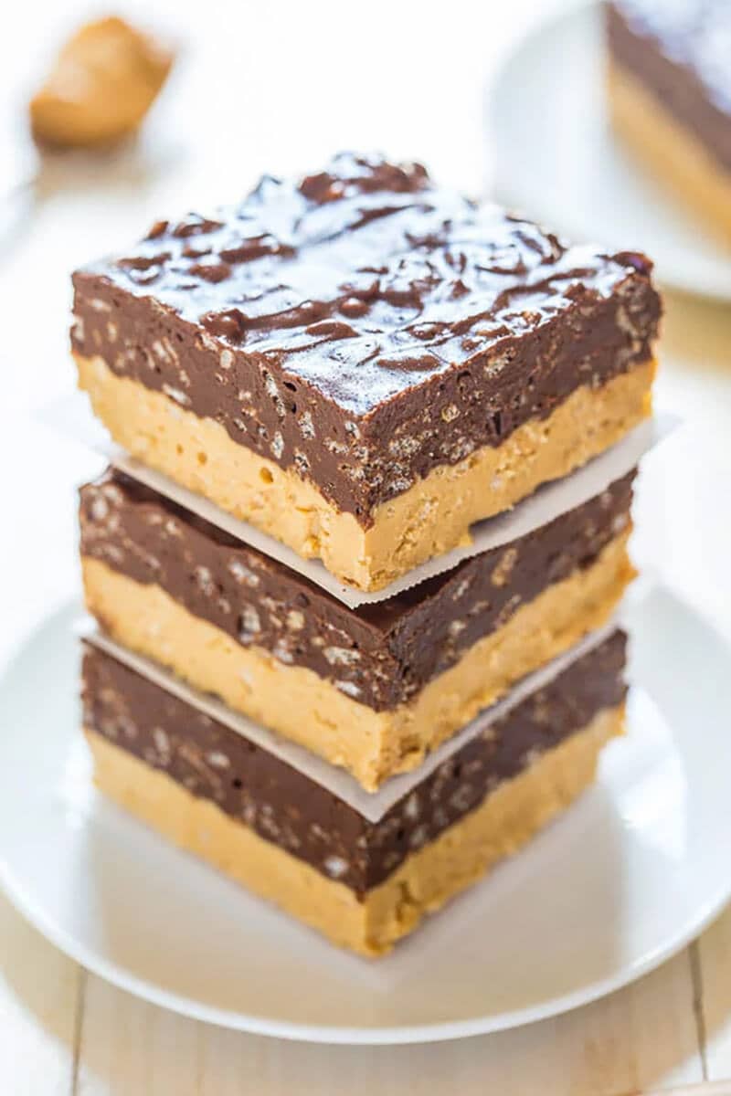 Chocolate Peanut Butter Fudge Bars